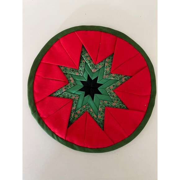 Vintage Deadstock Handmade Quilted Trivet Gift for Mom Her Mother - Picture 1 of 2